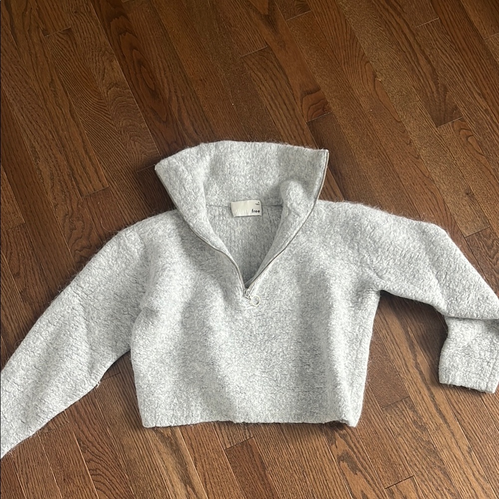 Wilfred Free quarter zip grey